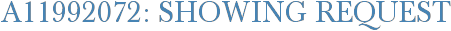 A11992072: Showing Request