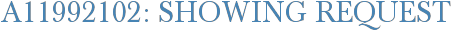 A11992102: Showing Request