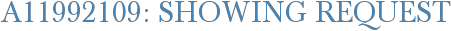A11992109: Showing Request