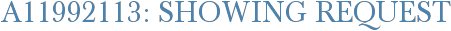 A11992113: Showing Request