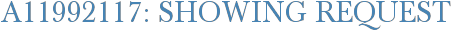 A11992117: Showing Request