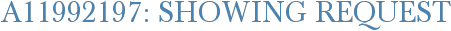 A11992197: Showing Request