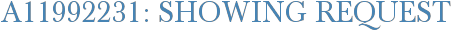 A11992231: Showing Request