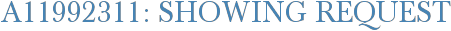 A11992311: Showing Request