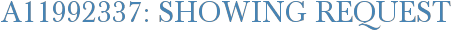 A11992337: Showing Request