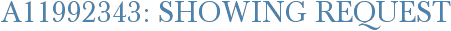 A11992343: Showing Request