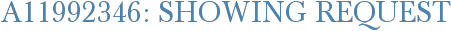 A11992346: Showing Request