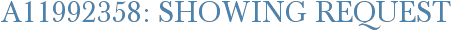 A11992358: Showing Request