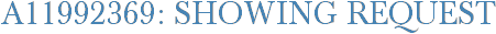 A11992369: Showing Request