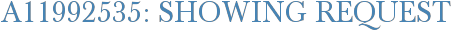 A11992535: Showing Request