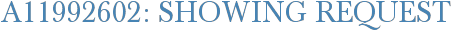 A11992602: Showing Request
