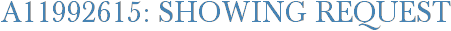 A11992615: Showing Request