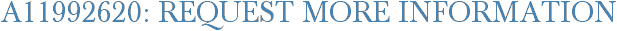 A11992620: Request More Information