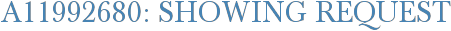 A11992680: Showing Request