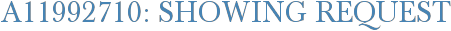 A11992710: Showing Request