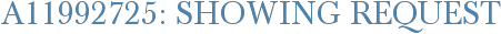 A11992725: Showing Request
