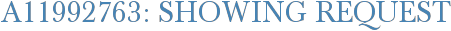 A11992763: Showing Request