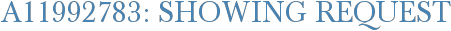 A11992783: Showing Request