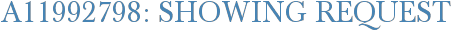 A11992798: Showing Request
