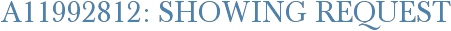A11992812: Showing Request
