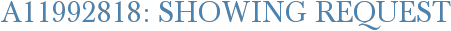 A11992818: Showing Request