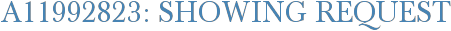 A11992823: Showing Request