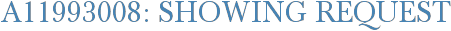 A11993008: Showing Request