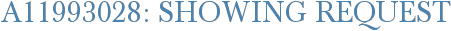 A11993028: Showing Request