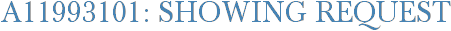 A11993101: Showing Request