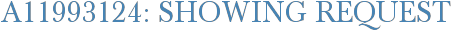 A11993124: Showing Request