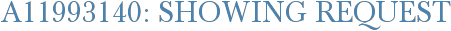 A11993140: Showing Request