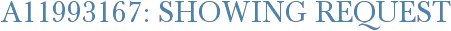 A11993167: Showing Request