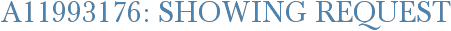 A11993176: Showing Request