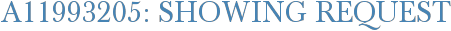 A11993205: Showing Request