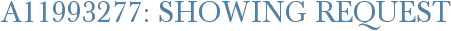 A11993277: Showing Request