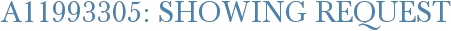 A11993305: Showing Request