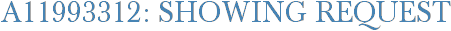 A11993312: Showing Request