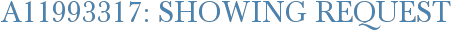 A11993317: Showing Request