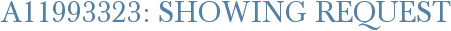 A11993323: Showing Request