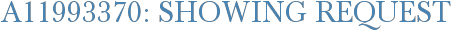 A11993370: Showing Request