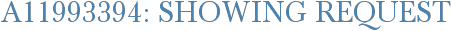 A11993394: Showing Request