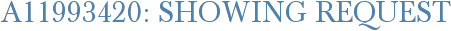 A11993420: Showing Request