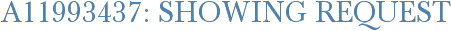 A11993437: Showing Request