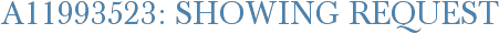 A11993523: Showing Request