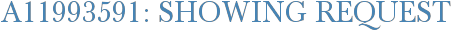 A11993591: Showing Request