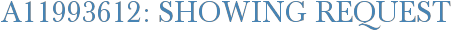 A11993612: Showing Request
