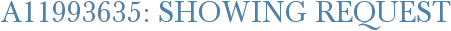 A11993635: Showing Request