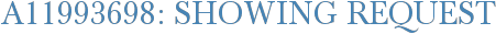 A11993698: Showing Request