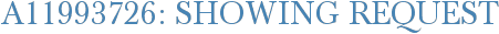 A11993726: Showing Request