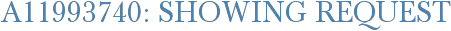 A11993740: Showing Request
